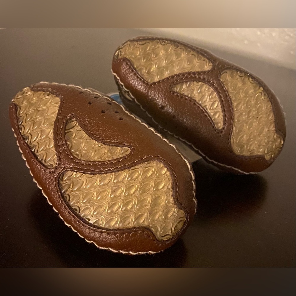 Little Wonders Brown Leather Baby Sandals | Fisherman Sandals Infant Shoes | NWT - Picture 3 of 5